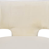 Sagebrook Home Contemporary Round Back Chair - Ivory 17041-04 Ivory/beige Non-woven Fabric