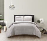 Blaine Taupe Twin 5pc Duvet Set