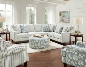 Fusion 01-02 Transitional Accent Chair 01-02 Cassini Mist