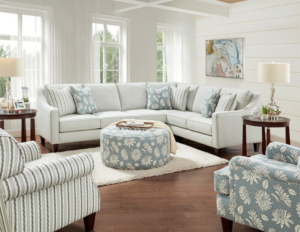 Fusion 01-02 Transitional Accent Chair 01-02 Cassini Mist