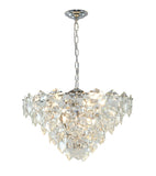 Bethel Chrome Chandelier in Steel & Crystal