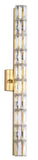 Bethel Gold Wall Sconce in Metal & Crystal