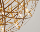 Bethel Gold LED Chandelier in Stainless Steel