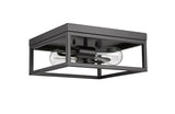 Bethel Black Flush Mount in Iron