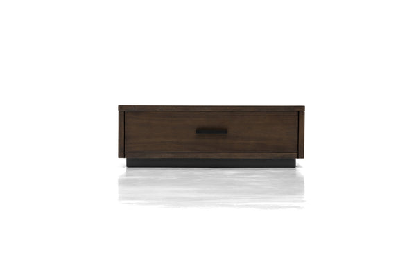 VIG Furniture Nova Domus Fantasia - Queen Walnut/Dark Grey Bed and Two Nightstands VGWDHL-W01-BED-2NS-Q