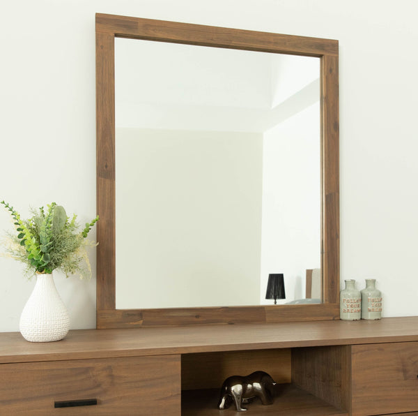 VIG Furniture Nova Domus Fantasia - Contemporary Walnut Mirror VGWDHL-W04-MIR-LTWLT