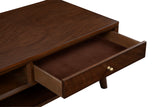 Alpine Furniture Flynn Coffee Table, Walnut 966WAL-61 Walnut Mahogany Solids & Okoume Veneer 48 x 22 x 17.5