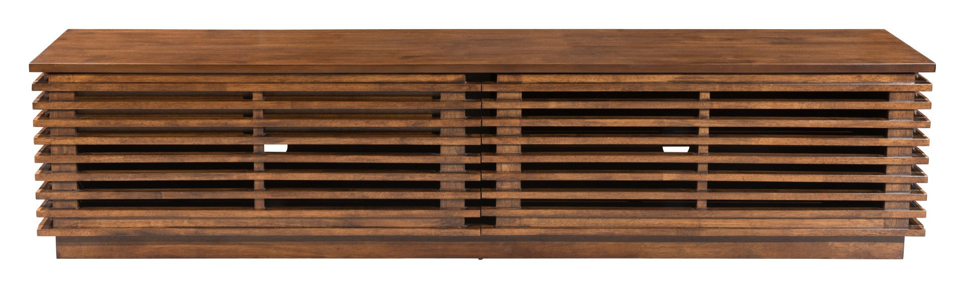 Linea Acacia Wood Mid Century Modern TV Stand - Thumbnail 5