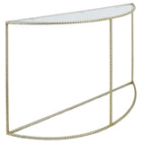 Sagebrook Home Contemporary Metal 30"h Rope Console Table, Gold 15243-02 Gold Iron