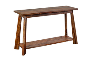 Porter Designs Kalispell Solid Sheesham Wood Natural Console Table Natural 05-116-10-PDU125H
