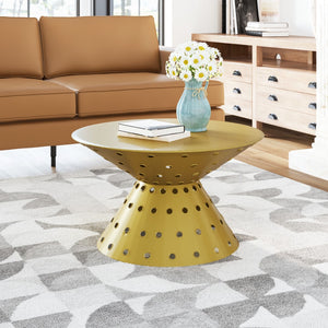 Zuo Modern Electron Iron Modern Commercial Grade Coffee Table Gold Iron