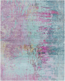 Felicity FCT-8003 Modern Polyester Rug FCT8003-810 Bright Purple, Teal, Bright Pink, Tan, Aqua 100% Polyester 8' x 10'