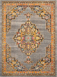 Nourison Passionate PST01 Bohemian Machine Made Power-loomed Indoor Area Rug Grey 8'9" x 11'9" 99446454584