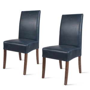 Valencia Bonded Leather Dining Chair Set of 2 - Stylish, Modern Design for Any Dining Room Decor