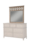 Alpine Furniture Potter Mirror, French Truffle 1055-06 French Truffle Mahogany Solids & Veneer 41 x 2 x 44