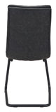 Zuo Modern Sharon 100% Polyurethane, Plywood, Steel Modern Commercial Grade Dining Chair Set - Set of 2 Vintage Black, Black 100% Polyurethane, Plywood, Steel