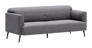 Zuo Modern Amsterdam 100% Polyester, Plywood, Pine Wood Modern Commercial Grade Sofa Slate, Black 100% Polyester, Plywood, Pine Wood