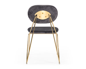 VIG Furniture Modrest Carol Modern Grey Fabric Dining Chair (Set of 2) VGFH-FDC7020-GRY