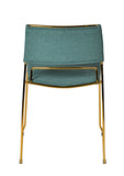 VIG Furniture Modrest Swain Modern Green Fabric & Gold Dining Chair (Set of 2) VGFHFDC8018-GRN