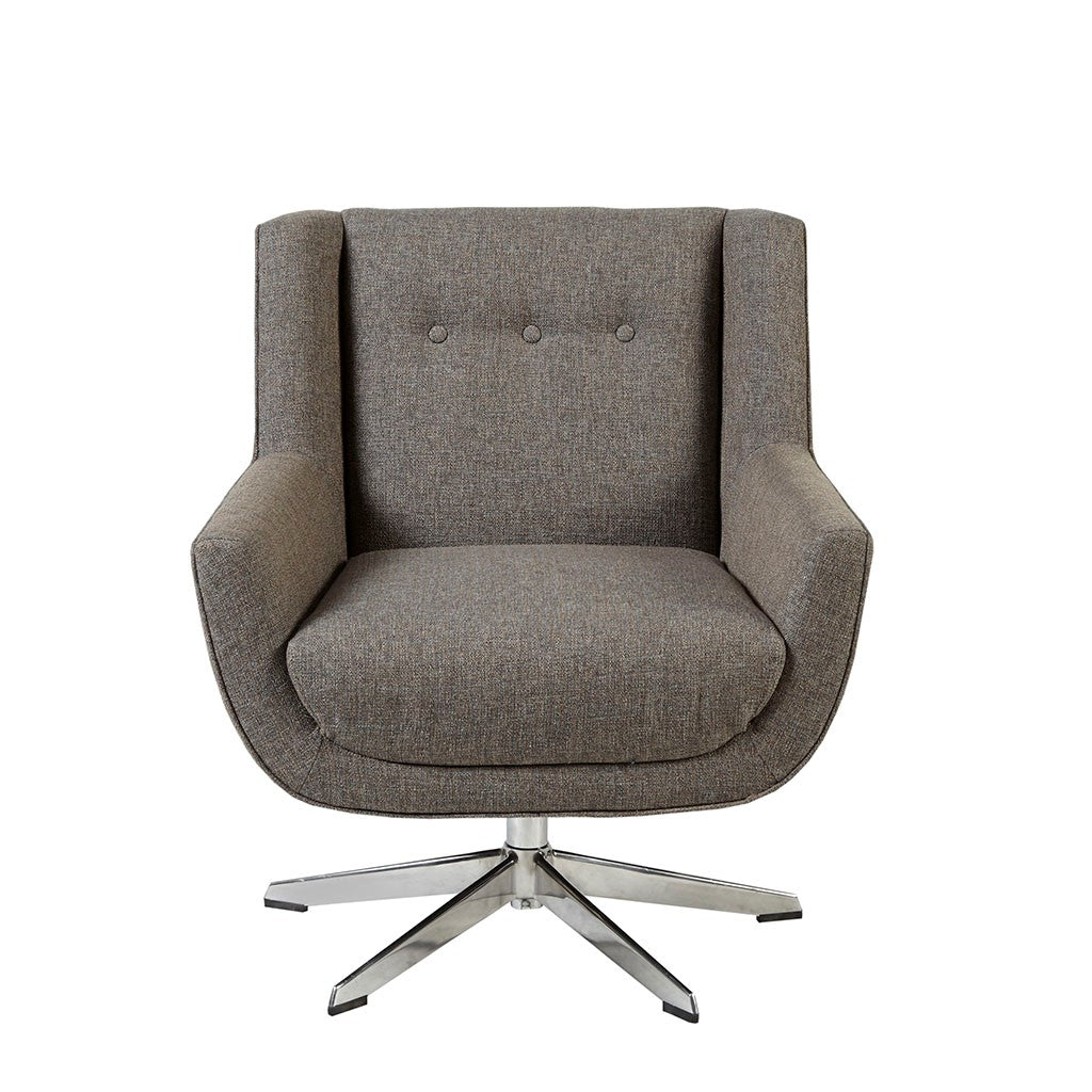 Nina Mid-Century Swivel Lounge Chair, Star Based Swivel