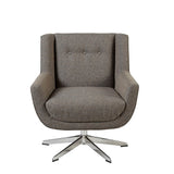 Nina Mid-Century Swivel Lounge Chair, Star Based Swivel