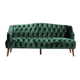 Adelia Modern Glam Tufted Velvet 3 Seater Sofa