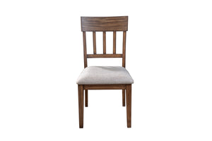 Alpine Furniture "Donham Set of 2 Side Chairs, Brown" 3737BRN-02 Mystic Brown Pine Solids & Veneer 25 x 20 x 38
