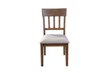 Alpine Furniture "Donham Set of 2 Side Chairs, Brown" 3737BRN-02 Mystic Brown Pine Solids & Veneer 25 x 20 x 38