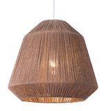 Zuo Modern Impala Steel, Paper Transitional Commercial Grade Ceiling Lamp Brown Steel, Paper