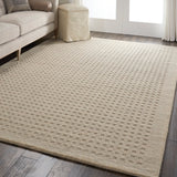 Nourison Perris PERR1 Handmade Woven Indoor Area Rug Taupe 6'6" x 9'6" 99446224040
