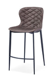 VIG Furniture Modrest Felicia - Modern Brown & Black Bar Stool (Set of 2) VGHR5428/B-BRN-BS