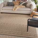 Nourison Elwood ELW05 Modern & Contemporary Machine Made Power-loomed Indoor only Area Rug Mocha 7'10" x 10'6" 99446885746