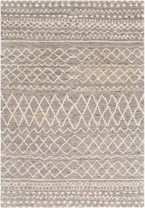 Fez FEZ-2300 Global Wool Rug FEZ2300-912 Taupe, Dark Brown, Cream 100% Wool 9' x 12'