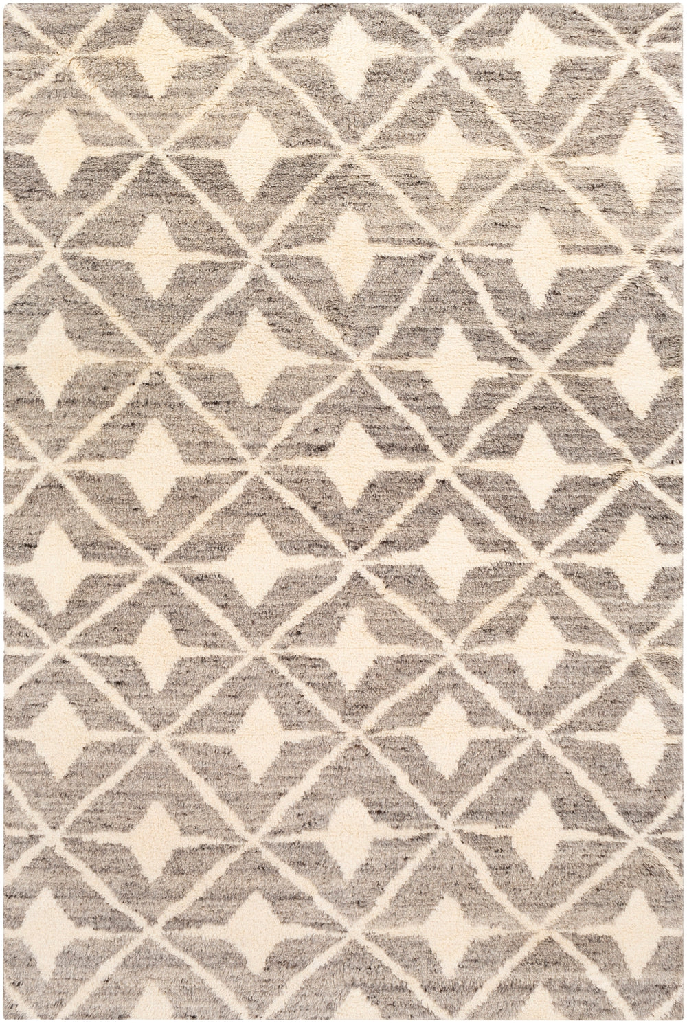 Fez FEZ-2303 Global Wool Rug FEZ2303-912 Taupe, Cream, Dark Brown 100% Wool 9' x 12'
