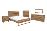 Porter Designs Urban Solid Sheesham Wood Queen Contemporary Bed Natural 04-117-14-1425-KIT