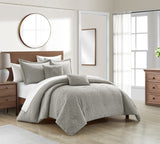 Trinity Grey Queen 5pc Comforter Set