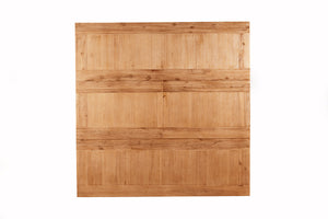 Alpine Furniture Aspen Extension Pub Table w/Butterfly Leaf, Antique Natural 8812-03 Iron Brush Antique Natural Acacia Solids and Acacia Veneer 54 x 36-54 x 36