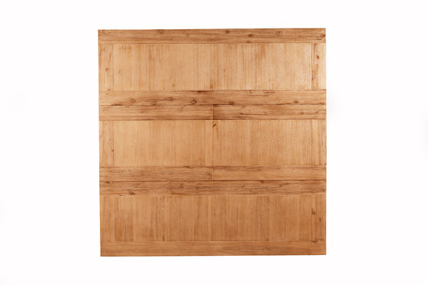 Alpine Furniture Aspen Extension Pub Table w/Butterfly Leaf, Antique Natural 8812-03 Iron Brush Antique Natural Acacia Solids and Acacia Veneer 54 x 36-54 x 36