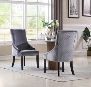 Machla Grey Dining Chair, Set of 2