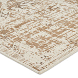 Noble House Althoff 7'10" x 10' Indoor/Outdoor Area Rug, Sand and Ivory