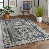 Nolan 39BYF Polypropylene Power Loomed Distressed Rug