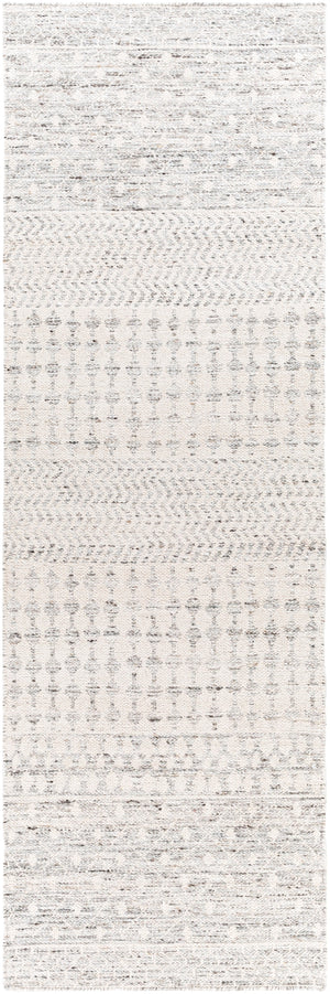 Fulham FHM-2305 Global Chenille-Cotton, Viscose Rug FHM2305-268 Khaki, Cream, Taupe, Medium Gray, Charcoal 50% Chenille-Cotton, 50% Viscose 2'6" x 8'