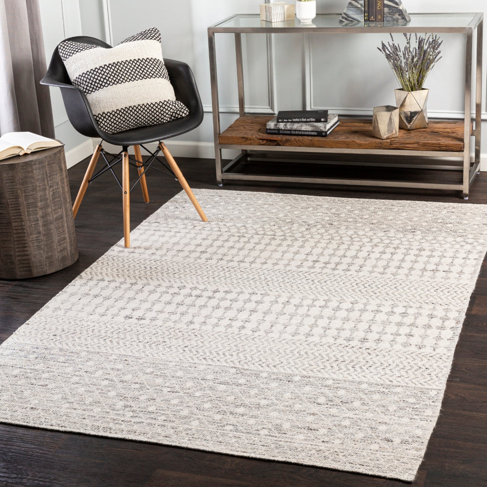 Fulham FHM-2305 Global Chenille-Cotton, Viscose Rug FHM2305-81012 Khaki, Cream, Taupe, Medium Gray, Charcoal 50% Chenille-Cotton, 50% Viscose 8'10" x 12'