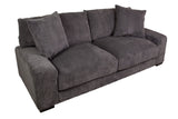 Porter Designs Big Chill Corduroy Contemporary Sofa Gray 01-33C-01-2249