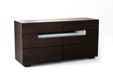 VIG Furniture Modrest Ceres - Contemporary Brown Oak and Grey Dresser w/ LED Light VGWCCG05D-WNG