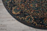Nourison Nourison 2020 NR201 Persian Machine Made Loomed Indoor Area Rug Steel 7'5" x ROUND 99446363404