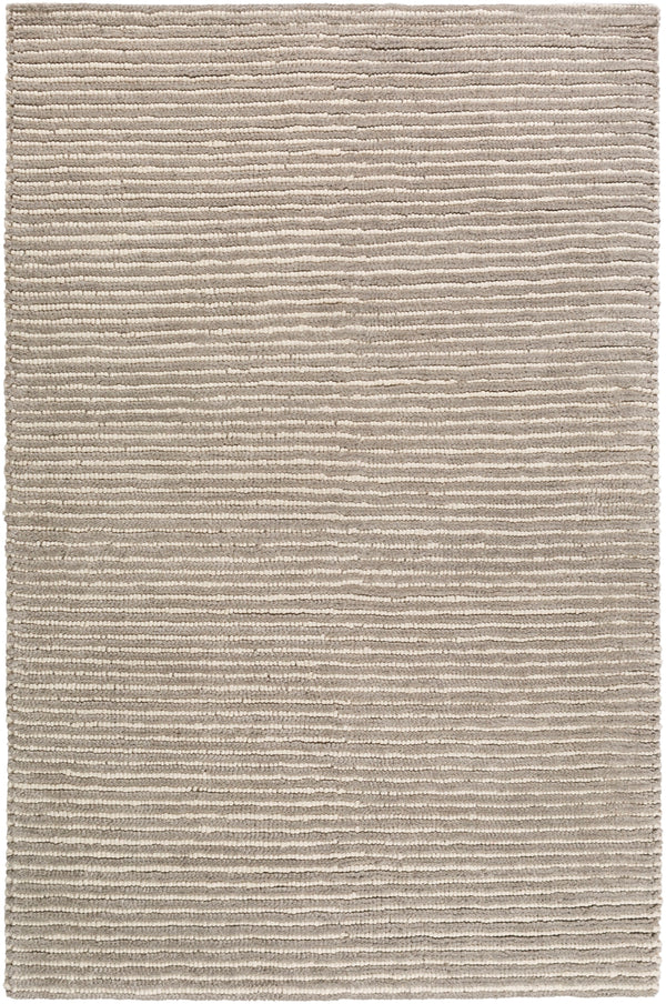 Felix FIX-4000 Modern Wool - Felted Rug FIX4000-913 Medium Gray, Cream 100% Wool - Felted 9' x 13'