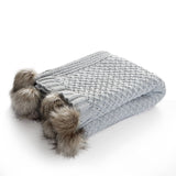 Dorsey Grey Throw Blanket