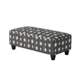 Fusion 100-C Transitional Cocktail Ottoman 100-C Bindi Pepper 49" Wide Cocktail Ottoman