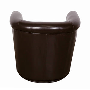 Porter Designs Marvel Contemporary Leather-Look Swivel Accent Chair Contemporary Accent - Swivel Brown 02-201C-06-210